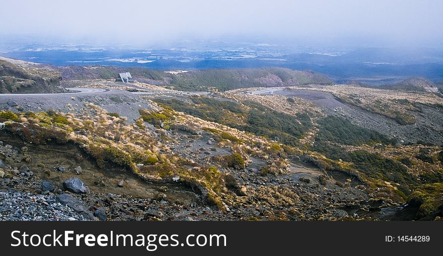 Hill country, Mt Ruapehu, North Island, New Zealand