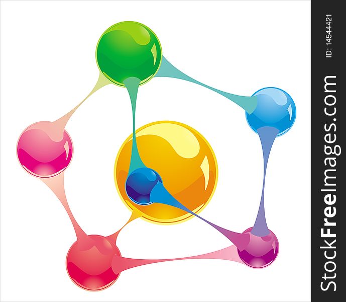 Colour glossy medical molecule for cut-away registration