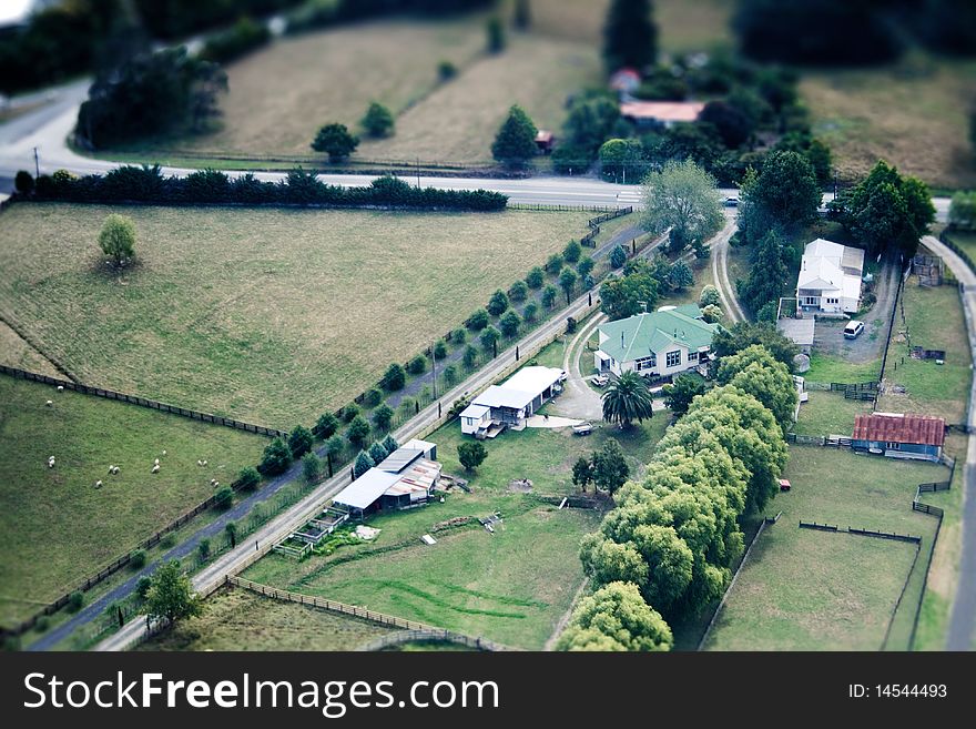 Housing zone with trees, New Zealand