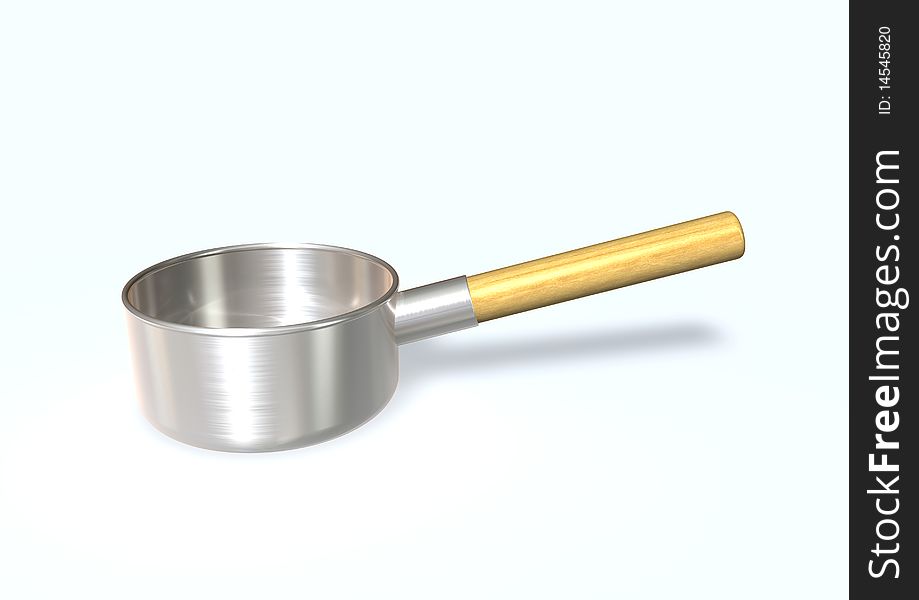 3d image of a scoop on white background