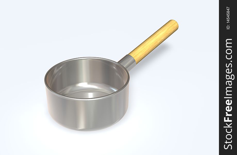 3d image of a scoop on white background