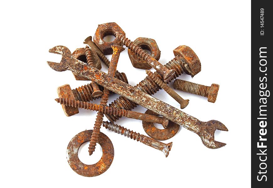 Rusty nuts and bolts