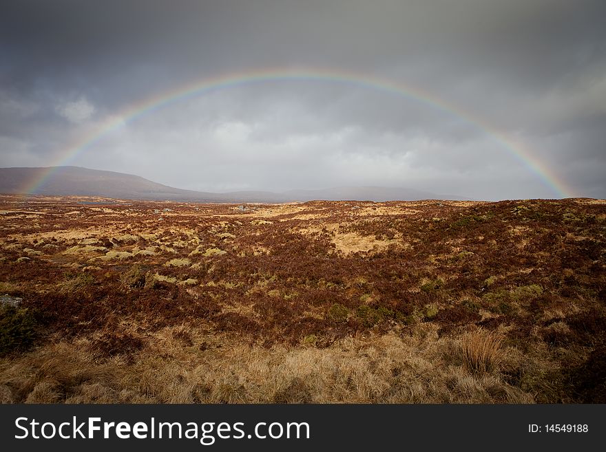 Rainbow at Rannoch Moore - Scotland