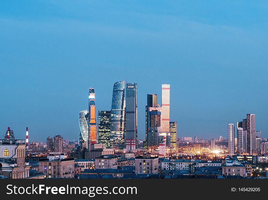 Creative Moscow City Backdrop