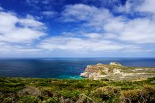 Sea View Of South Atlantic From Cape Point Royalty Free Stock Images
