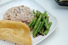 Healthy Unpolished Red Rice And Beans Royalty Free Stock Images Healthy Unpolished Red Rice And Beans Royalty Free Stock Images