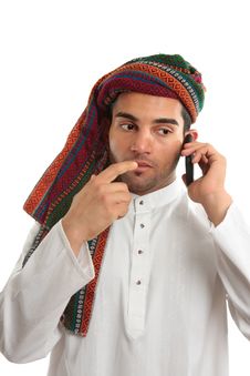 Pondering Arab Businessman Stock Images Pondering Arab Businessman Stock Images