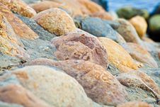 Stones At Coast Stock Photography Stones At Coast Stock Photography