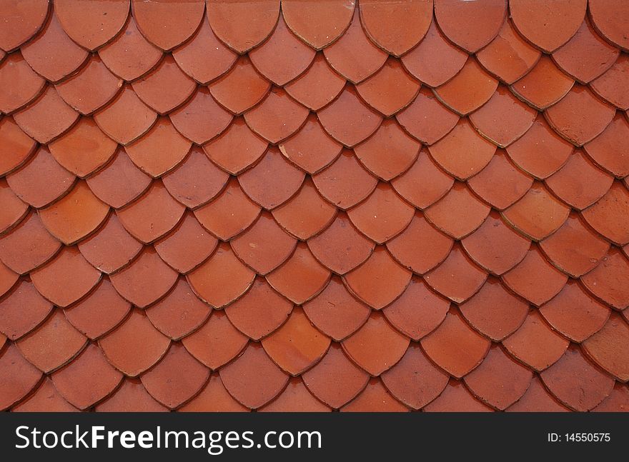 Clay roof tiles Thai. Used most Thai temples.