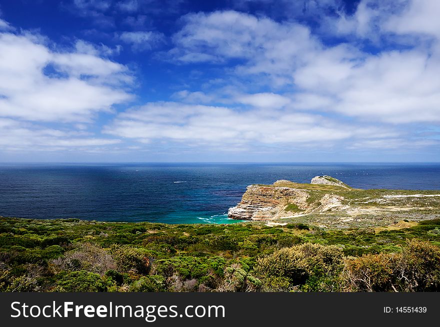 Sea View Of South Atlantic From Cape Point