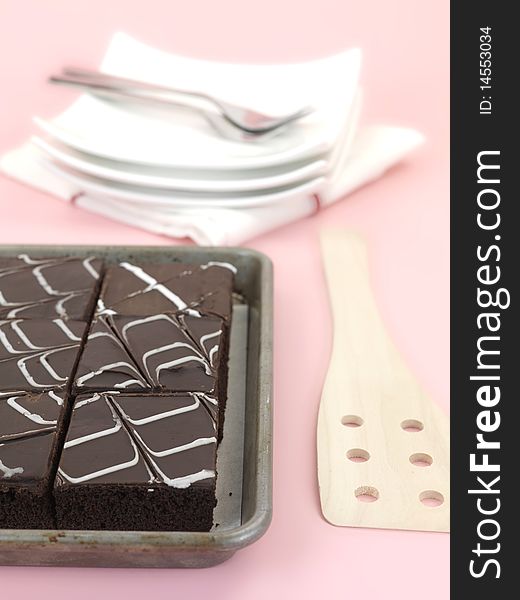Chocolate Mud Cake Slices