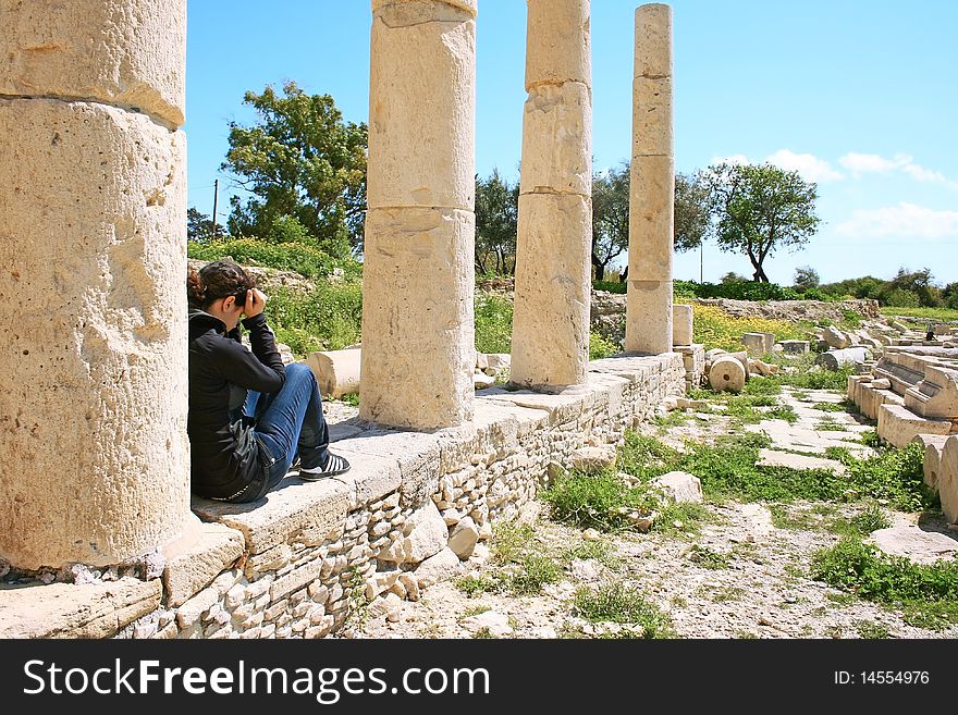 Ruins at Amathus, one of the most ancient royal cities of Cyprus, on the east side of Limassol.Its age is almost 2000 years. Ruins at Amathus, one of the most ancient royal cities of Cyprus, on the east side of Limassol.Its age is almost 2000 years.