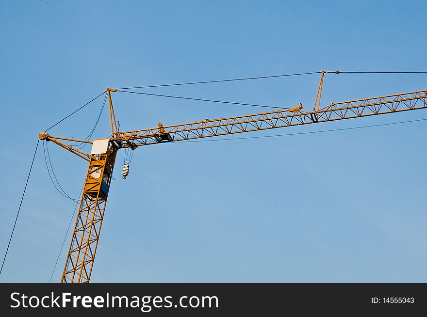 This is a constuction crane in Thai university. This is a constuction crane in Thai university.