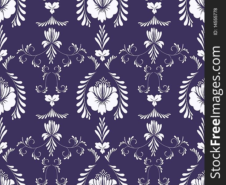 Seamless Ornate Floral Background