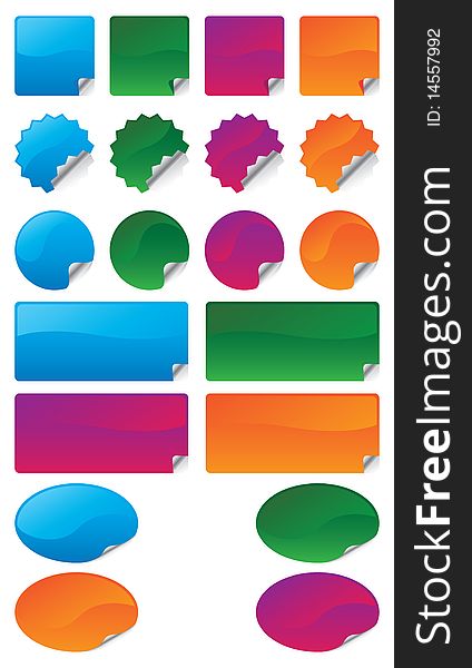 Color Stickers Set