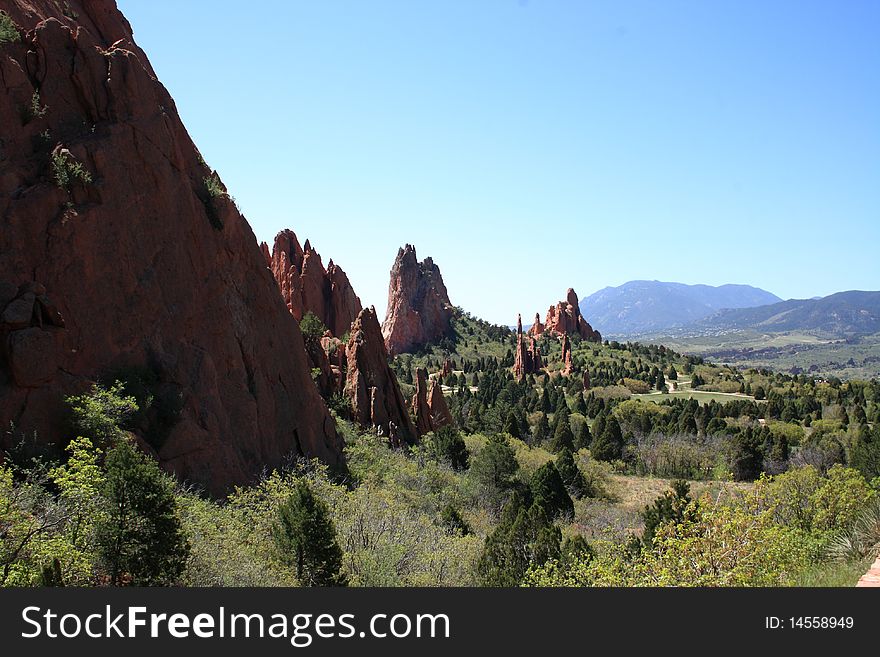 Pinnacles In The Mountains