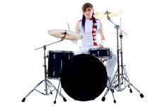 Rock Drummer Royalty Free Stock Images