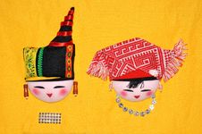 Finery Embroidery Of Chinese Minority Traditional Royalty Free Stock Photos Finery Embroidery Of Chinese Minority Traditional Royalty Free Stock Photos