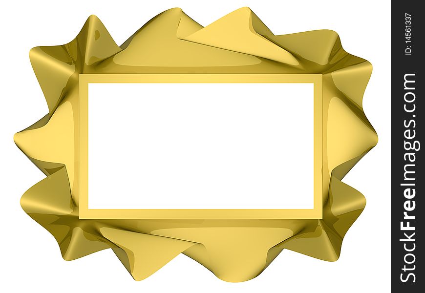 Golden Twisted Frame