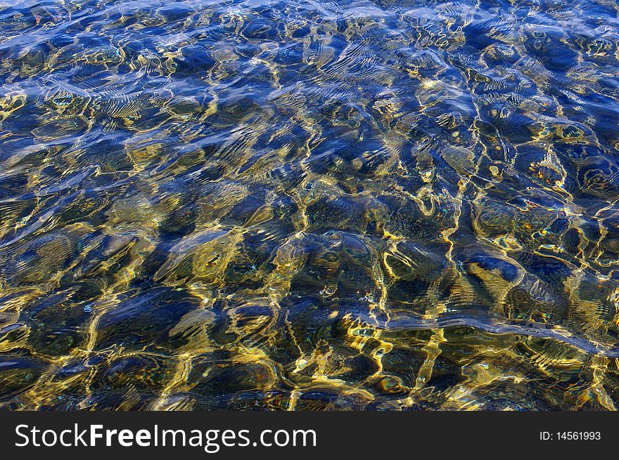Abstract water ripple reflection background. Abstract water ripple reflection background