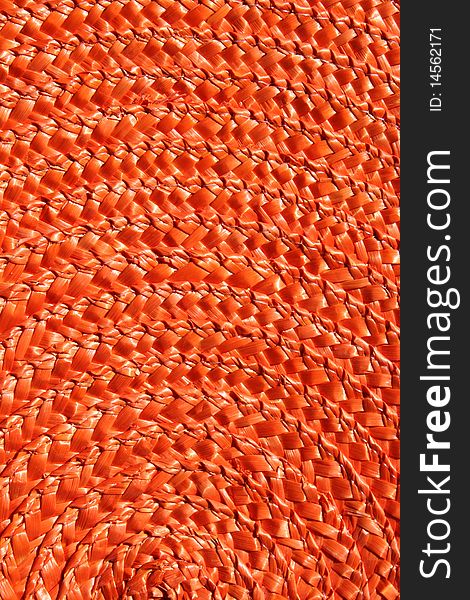 The orange arches, straw helix, orange network, large circles, abstract background, unique original texture, natural materials, the history of naive culture, retro handmade technology, the ancient art of weaving, the art of weaving with straw