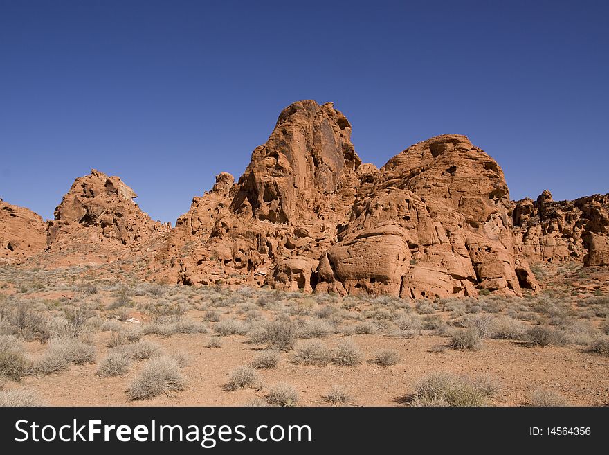 Red rocks state park with formations