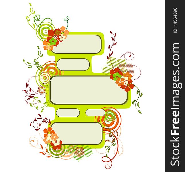 Collection of spring banners. Vector illustration