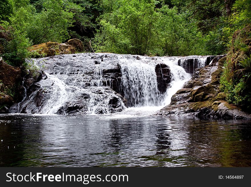 Sweet Creek falls in Oregon USA