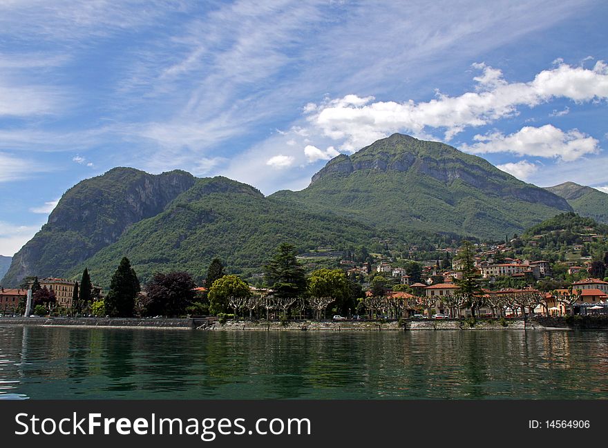 Mountains Near Lake Como In Italy