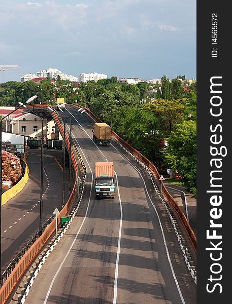 Trucks On Road