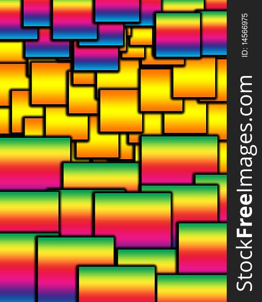 Image made out of colourful gradient squares. Image made out of colourful gradient squares.