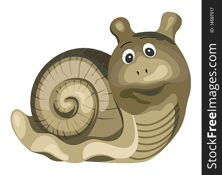 Snail. Vector illustration. Included EPS file