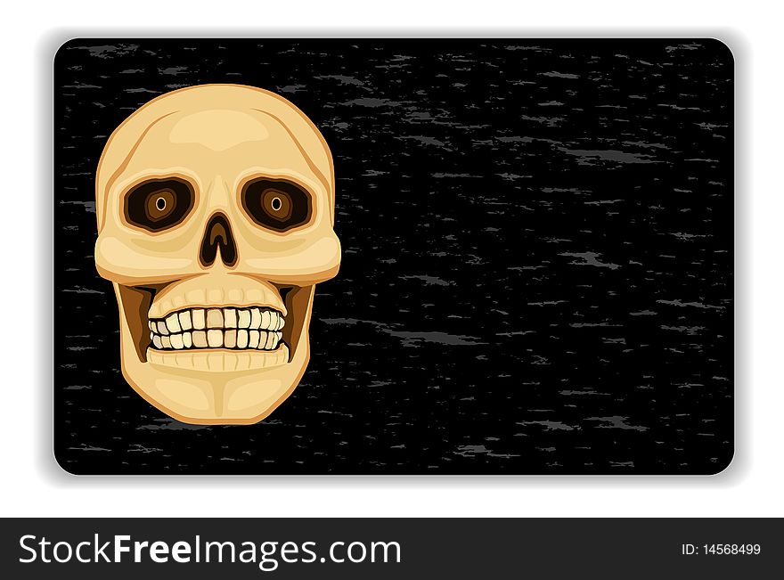 Danger of death - human skull on black banner. Room for your text. Vector file saved as EPS AI8 is now pending inspection. Danger of death - human skull on black banner. Room for your text. Vector file saved as EPS AI8 is now pending inspection.