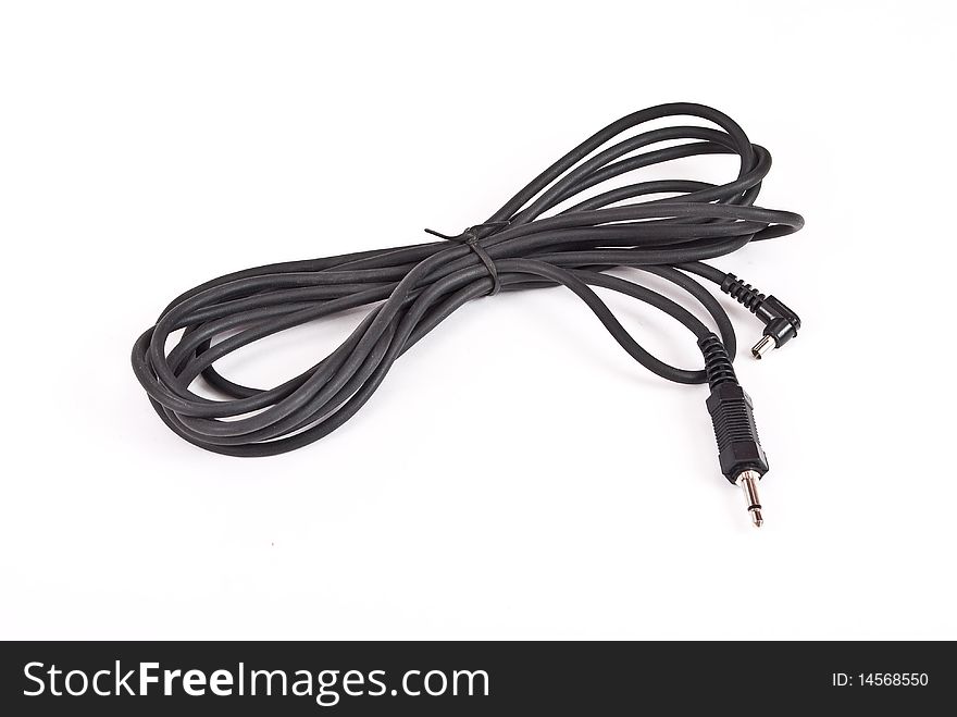 Skein black cable with connector