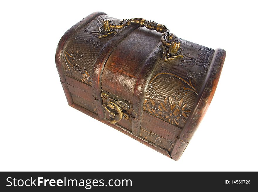 Closed Treasure Chest Isolated