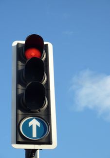 Red Traffic Light Royalty Free Stock Photo Red Traffic Light Royalty Free Stock Photo