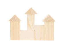 Model Of The Wooden House Stock Photos