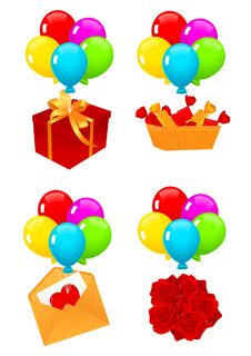 Present Icons Stock Photography Present Icons Stock Photography
