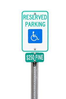 Handicap Reserved Parking Sign Stock Photo Handicap Reserved Parking Sign Stock Photo