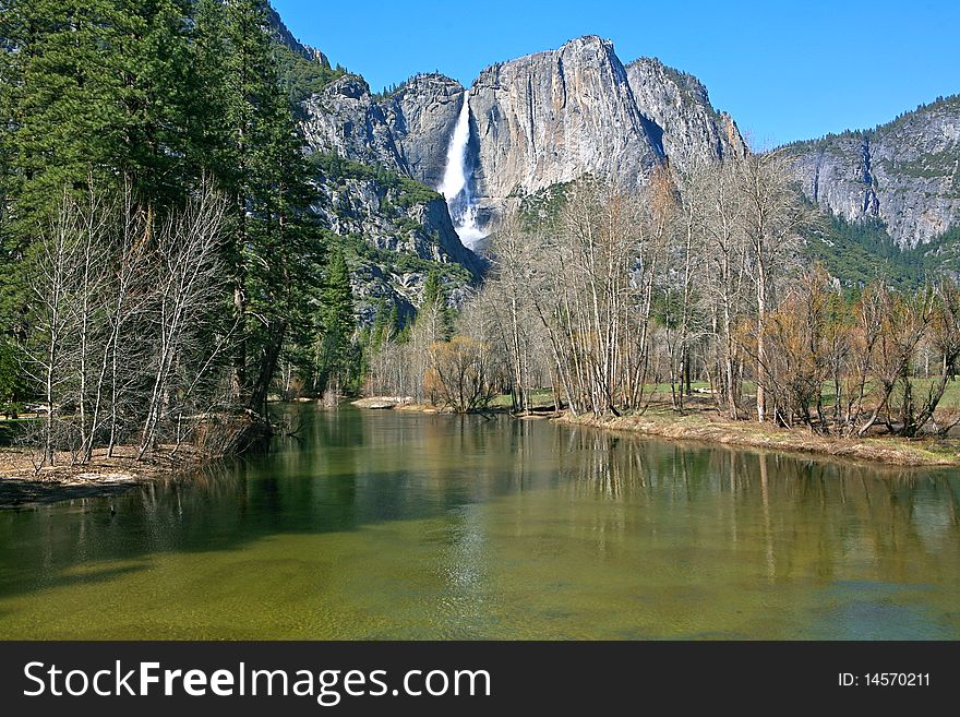 Bridalveil Fall In Yosemite National Park