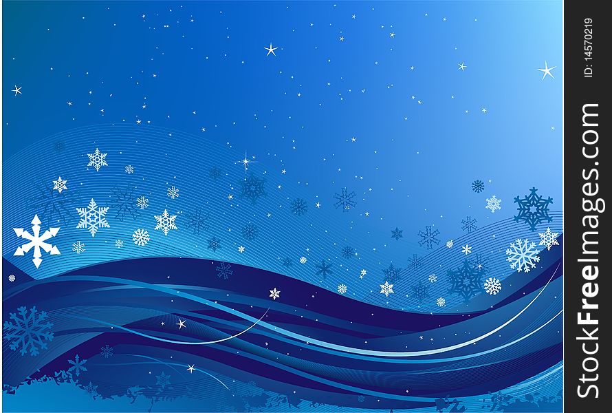 Winter snowing background, vector illustration. Winter snowing background, vector illustration