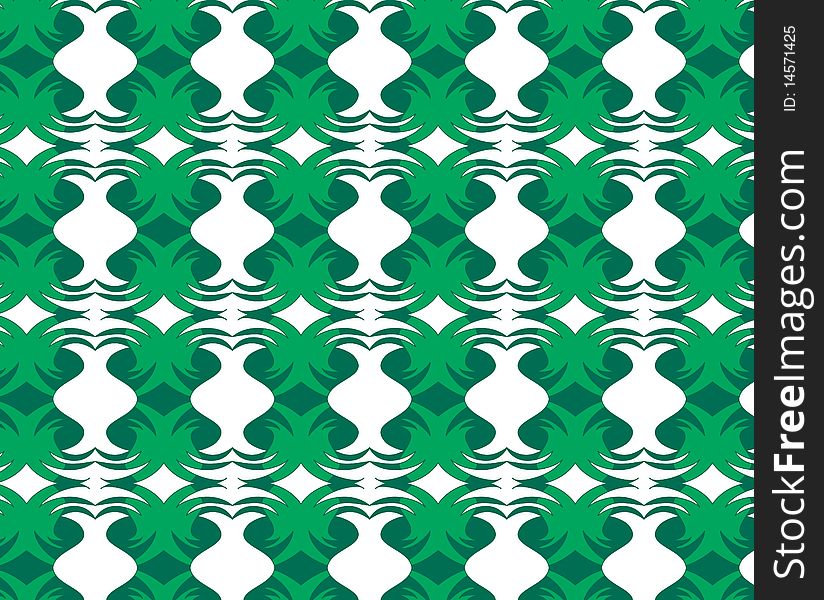 Green and curvy wallpaper pattern. Green and curvy wallpaper pattern