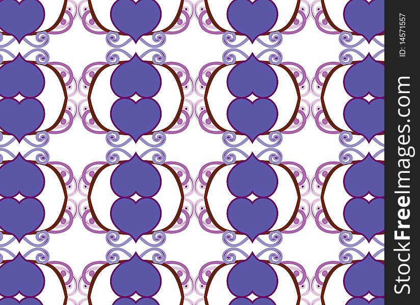 Blue and purple colored motif. Blue and purple colored motif
