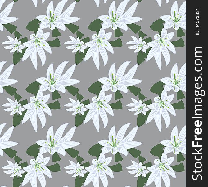 Seamless background of white flowers. Seamless background of white flowers