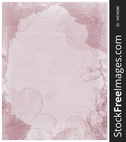 A beautiful invitation card with flowers background