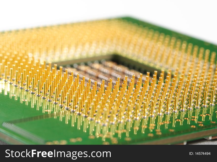 Rows of CPU pins