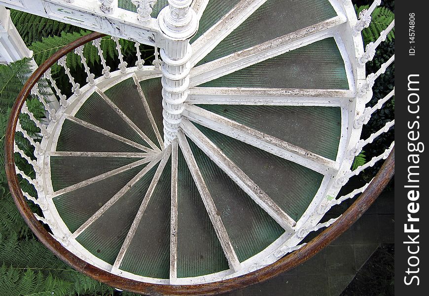 Spiral staircase at kew gardens, london. Spiral staircase at kew gardens, london