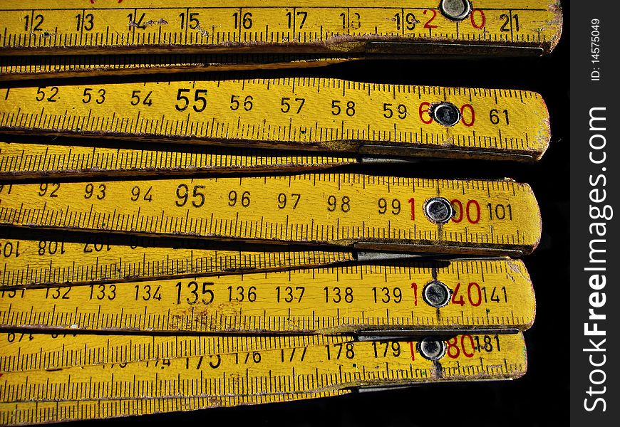 Measuring length in the old times. Measuring length in the old times