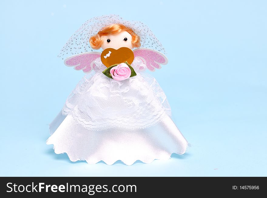 Wedding candy bag doll type.