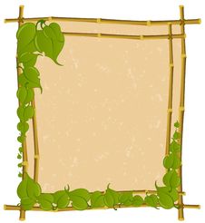 Frame From A Bamboo Royalty Free Stock Photography